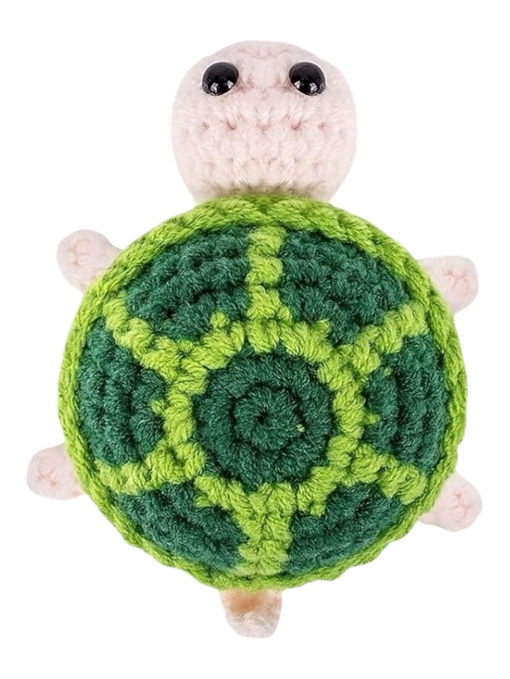 Emotional Support Turtle Crochet Plush Desk Buddy Gift w Card NEW - Picture 3 of 14